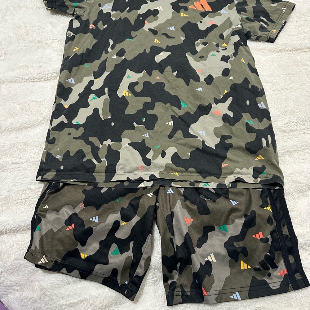 Camouflage T-Shirt and Shorts Set